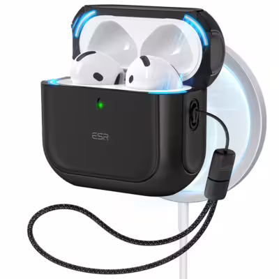 ESR รุ่น Orbit Hybrid (HaloLock) - เคส AirPods 4 - สี  Black