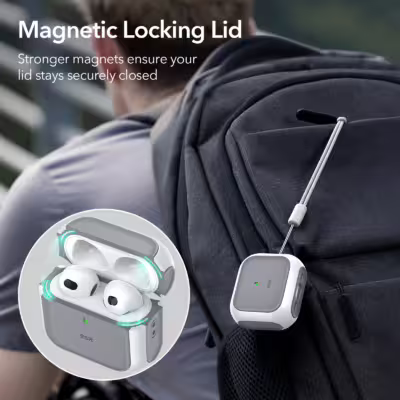 ESR รุ่น Orbit Hybrid (HaloLock) - เคส AirPods 4 - สี White