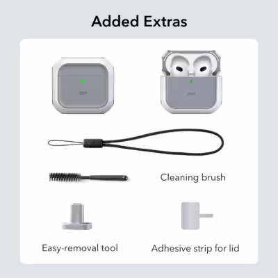 ESR รุ่น Orbit Hybrid (HaloLock) - เคส AirPods 4 - สี White