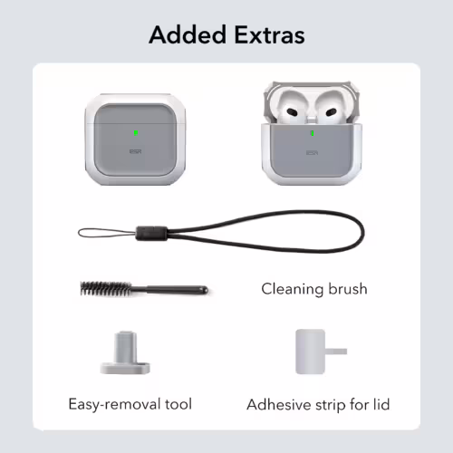 ESR รุ่น Orbit Hybrid (HaloLock) - เคส AirPods 4 - สี Black