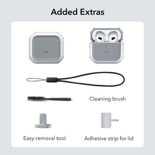 ESR รุ่น Orbit Hybrid (HaloLock) - เคส AirPods 4 - สี  Black - Image 2