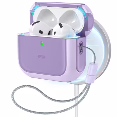 ESR รุ่น Orbit Hybrid (HaloLock) - เคส AirPods 4 - สี  Purple