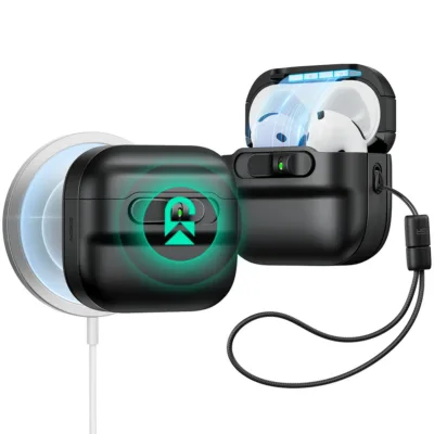 ESR รุ่น Pulse FlickLock Case (HaloLock) - เคส AirPods 4 - สี  Black