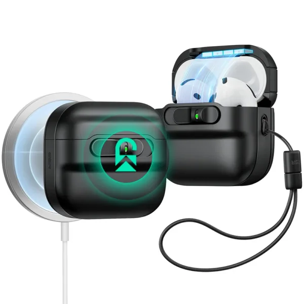 ESR รุ่น Pulse FlickLock Case (HaloLock) - เคส AirPods 4 - สี  Black