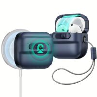 ESR รุ่น Pulse FlickLock Case (HaloLock) - เคส AirPods 4 - สี  Dark Blue