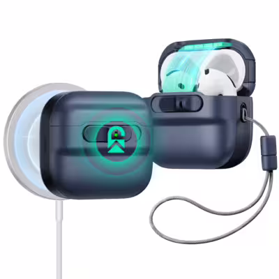 ESR รุ่น Pulse FlickLock Case (HaloLock) - เคส AirPods 4 - สี  Dark Blue