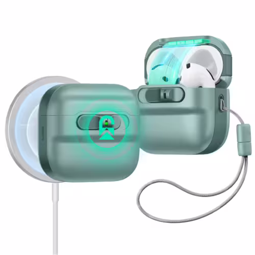 ESR รุ่น Pulse FlickLock Case (HaloLock) - เคส AirPods 4 - สี Green