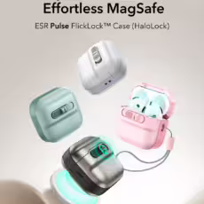 ESR รุ่น Pulse FlickLock Case (HaloLock) - เคส AirPods 4 - สี Black - Image 2