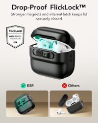 ESR รุ่น Pulse FlickLock Case (HaloLock) - เคส AirPods 4 - สี Dark Blue