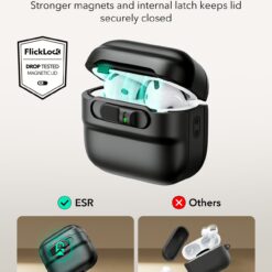 ESR รุ่น Pulse FlickLock Case (HaloLock) - เคส AirPods 4 - สี White