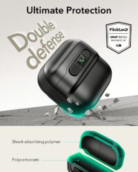 ESR รุ่น Pulse FlickLock Case (HaloLock) - เคส AirPods 4 - สี Dark Blue