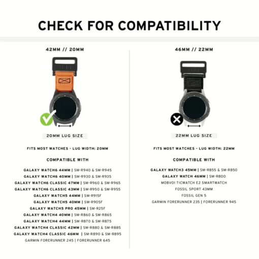 UAG รุ่น Active v2 - สายนาฬิกา Galaxy Watch 6/5/4 (20mm) - สี Rust - Image 6