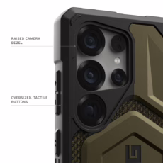 UAG รุ่น Monarch Pro - เคส Galaxy S25 Ultra - สี Kevlar Element Green - Image 8