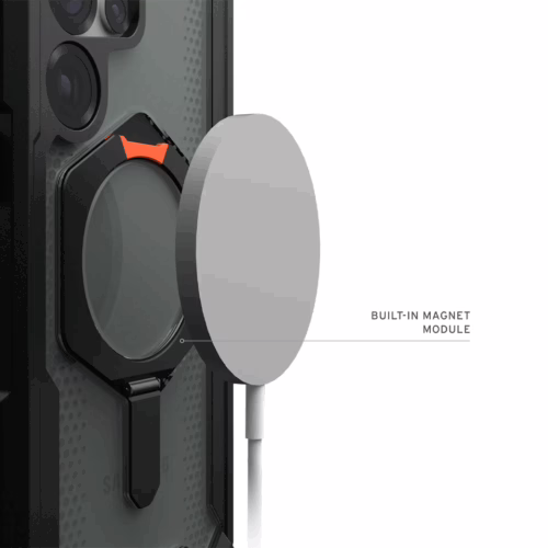 UAG รุ่น Plasma XTE with Magnetic - เคส Galaxy S25 Ultra - สี Black/Orange