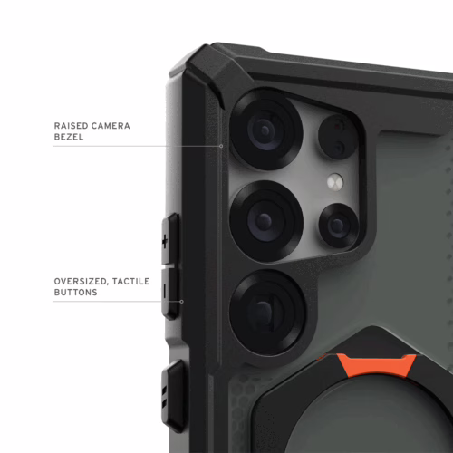 UAG รุ่น Plasma XTE with Magnetic - เคส Galaxy S25 Ultra - สี Black/Orange