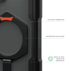 UAG รุ่น Plasma XTE with Magnetic - เคส Galaxy S25 Ultra - สี Black/Orange - Image 12