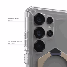 UAG รุ่น Plasma XTE with Magnetic - เคส Galaxy S25 Ultra - สี Clear/Titanium - Image 10