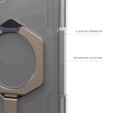 UAG รุ่น Plasma XTE with Magnetic - เคส Galaxy S25 Ultra - สี Clear/Titanium - Image 12