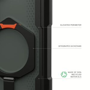 UAG รุ่น Plasma XTE with Magnetic - เคส Galaxy S25 Plus - สี Black/Orange