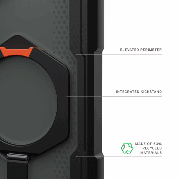 UAG รุ่น Plasma XTE with Magnetic - เคส Galaxy S25 Plus - สี Black/Orange