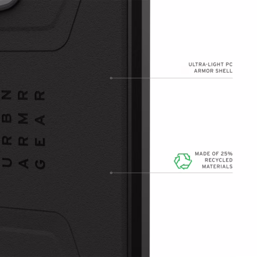 UAG รุ่น Civilian with Magnetic - เคส Galaxy S25 Ultra - สี Black