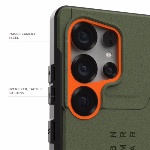 UAG รุ่น Civilian with Magnetic - เคส Galaxy S25 Ultra - สี Olive Drab/Orange