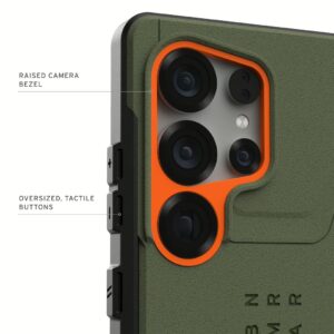 UAG รุ่น Civilian with Magnetic - เคส Galaxy S25 Ultra - สี Olive Drab/Orange
