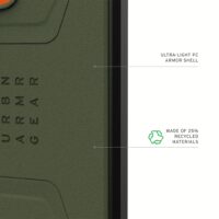 UAG รุ่น Civilian with Magnetic - เคส Galaxy S25 Ultra - สี Olive Drab/Orange