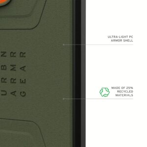 UAG รุ่น Civilian with Magnetic - เคส Galaxy S25 Ultra - สี Olive Drab/Orange