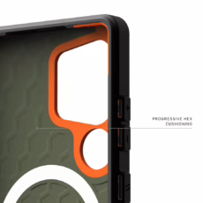 UAG รุ่น Civilian with Magnetic - เคส Galaxy S25 Ultra - สี Olive Drab/Orange - Image 10