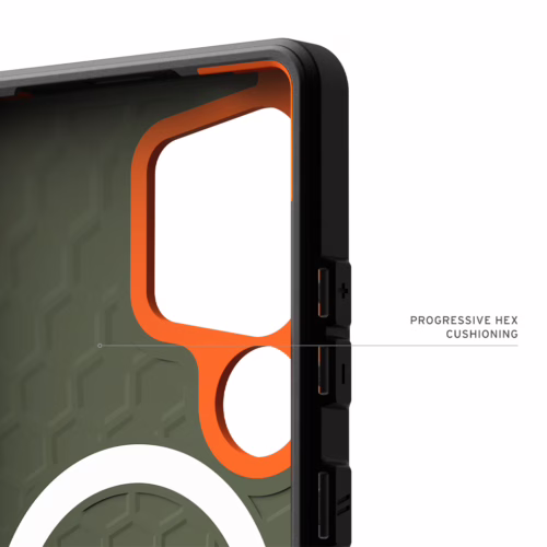 UAG รุ่น Civilian with Magnetic - เคส Galaxy S25 Ultra - สี Olive Drab/Orange