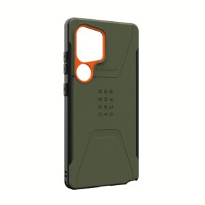 UAG รุ่น Civilian with Magnetic - เคส Galaxy S25 Ultra - สี Olive Drab/Orange