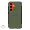 UAG รุ่น Civilian with Magnetic - เคส Galaxy S25 Plus - สี Olive Drab/Orange
