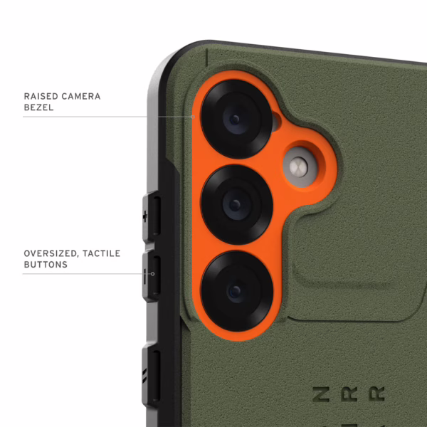 UAG รุ่น Civilian with Magnetic - เคส Galaxy S25 - สี Olive Drab/Orange