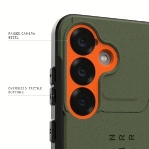 UAG รุ่น Civilian with Magnetic - เคส Galaxy S25 - สี Olive Drab/Orange