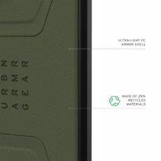 UAG รุ่น Civilian with Magnetic - เคส Galaxy S25 Plus - สี Olive Drab/Orange - Image 9
