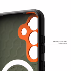 UAG รุ่น Civilian with Magnetic - เคส Galaxy S25 Plus - สี Olive Drab/Orange - Image 10
