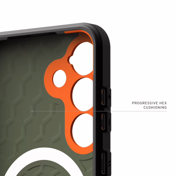 UAG รุ่น Civilian with Magnetic - เคส Galaxy S25 - สี Olive Drab/Orange