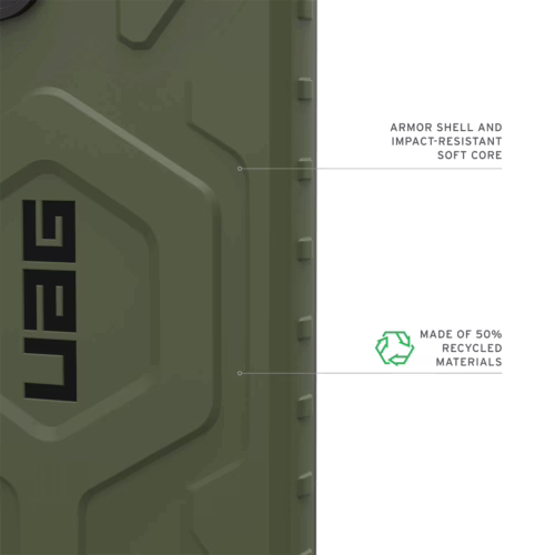 UAG รุ่น Pathfinder with Magnetic - เคส Galaxy S25 Ultra - สี Olive Drab - Image 11
