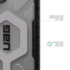 UAG รุ่น Pathfinder Clear with Magnetic - เคส Galaxy S25 Ultra - สี Ice/Silver - Image 10