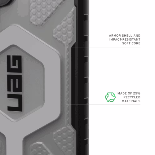 UAG รุ่น Pathfinder Clear with Magnetic - เคส Galaxy S25 Ultra - สี Ice/Silver
