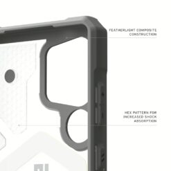 UAG รุ่น Pathfinder Clear with Magnetic Bundle - เคส Galaxy S25 Ultra - สี Active Neon/Lanyard