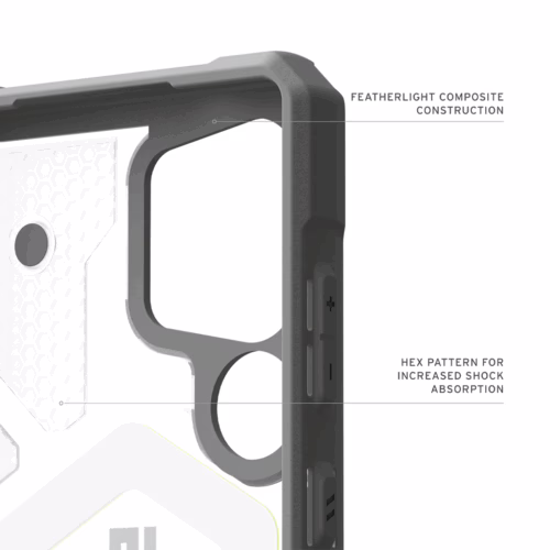 UAG รุ่น Pathfinder Clear with Magnetic Bundle - เคส Galaxy S25 Ultra - สี Active Neon/Lanyard