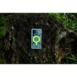 UAG รุ่น Pathfinder Clear with Magnetic Bundle - เคส Galaxy S25 Ultra - สี Active Neon/Lanyard
