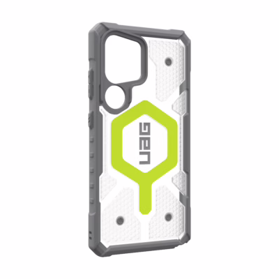 UAG รุ่น Pathfinder Clear with Magnetic Bundle - เคส Galaxy S25 Ultra - สี Active Neon/Lanyard