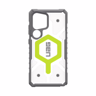 UAG รุ่น Pathfinder Clear with Magnetic Bundle - เคส Galaxy S25 Ultra - สี Active Neon/Lanyard