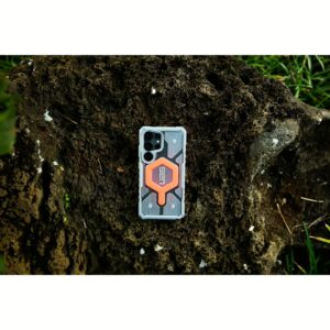 UAG รุ่น Pathfinder Clear with Magnetic Bundle - เคส Galaxy S25 Ultra - สี Active Lava/Lanyard