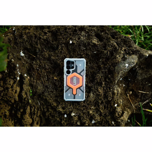 UAG รุ่น Pathfinder Clear with Magnetic Bundle - เคส Galaxy S25 Ultra - สี Active Lava/Lanyard