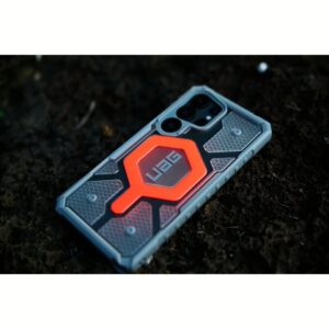 UAG รุ่น Pathfinder Clear with Magnetic Bundle - เคส Galaxy S25 Ultra - สี Active Lava/Lanyard