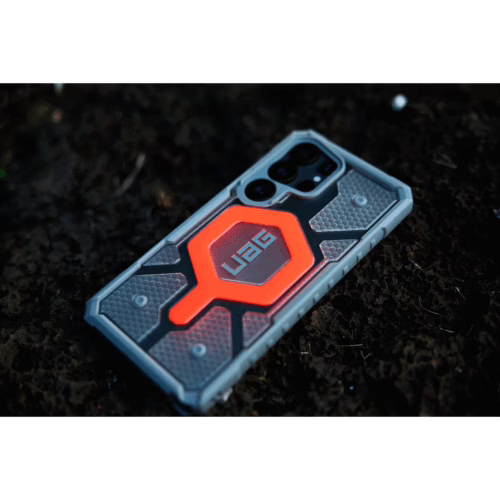 UAG รุ่น Pathfinder Clear with Magnetic Bundle - เคส Galaxy S25 Ultra - สี Active Lava/Lanyard